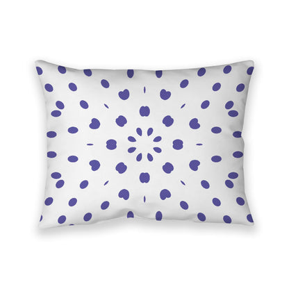 Off-White Cotton Canvas Cushion Covers with Purple Burst Pattern on Front, CACU-CC-1300-231, 66 x 51 cm, 26 x 20 inches