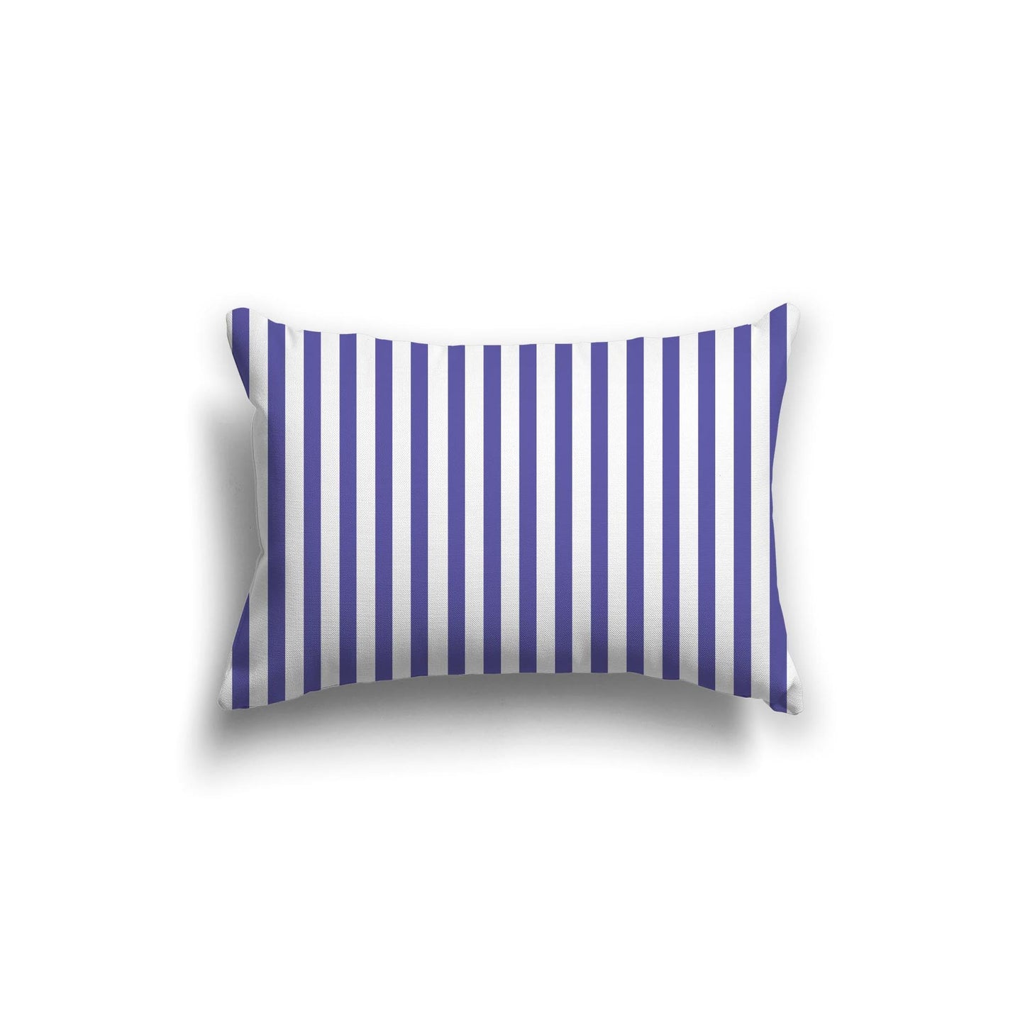 Off-White Cotton Canvas Cushion Covers with Thin Purple Bars on Front, CACU-CC-1300-241, 51 x 36 cm, 20 x 14 inches