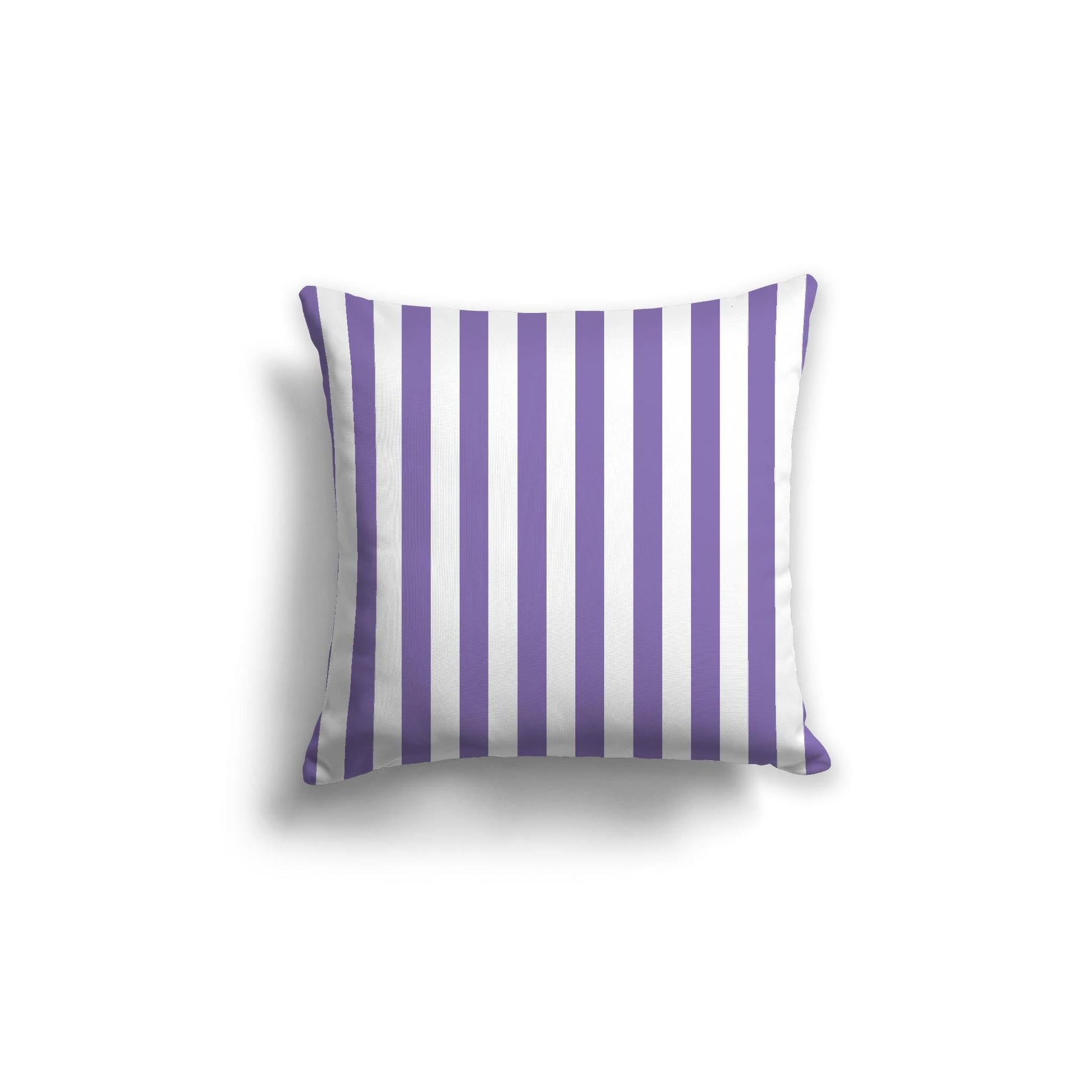 Off-White Cotton Canvas Cushion Covers with Purple Bars on Front, CACU-CC-1320-051, 46 x 46 cm, 18 x 18 inches