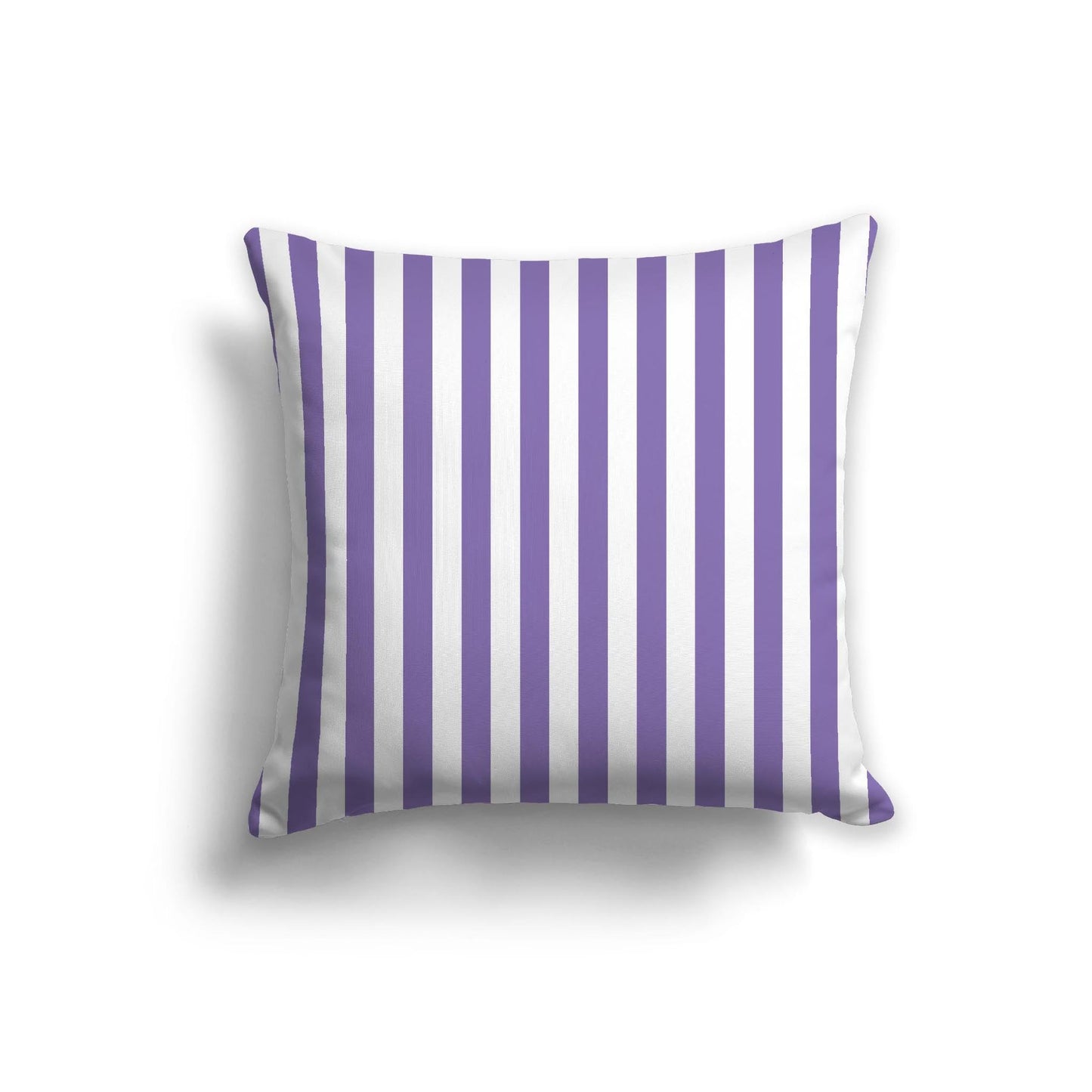 Off-White Cotton Canvas Cushion Covers with Purple Bars on Front, CACU-CC-1320-051, 56 x 56 cm, 22 x 22 inches