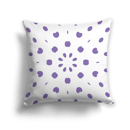 Off-White Cotton Canvas Cushion Covers with Purple Burst Pattern on Front, CACU-CC-1320-231