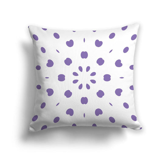 Off-White Cotton Canvas Cushion Covers with Purple Burst Pattern on Front, CACU-CC-1320-231