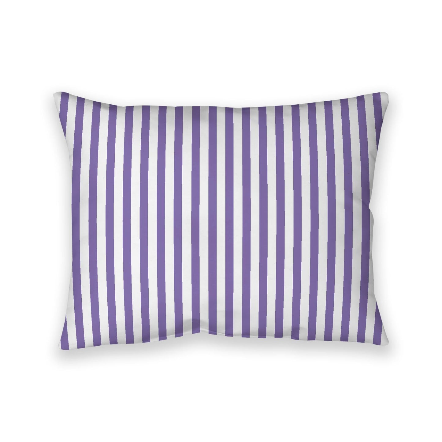 Off-White Cotton Canvas Cushion Covers with Thin Purple Bars on Front, CACU-CC-1320-241, 66 x 51 cm, 26 x 20 inches