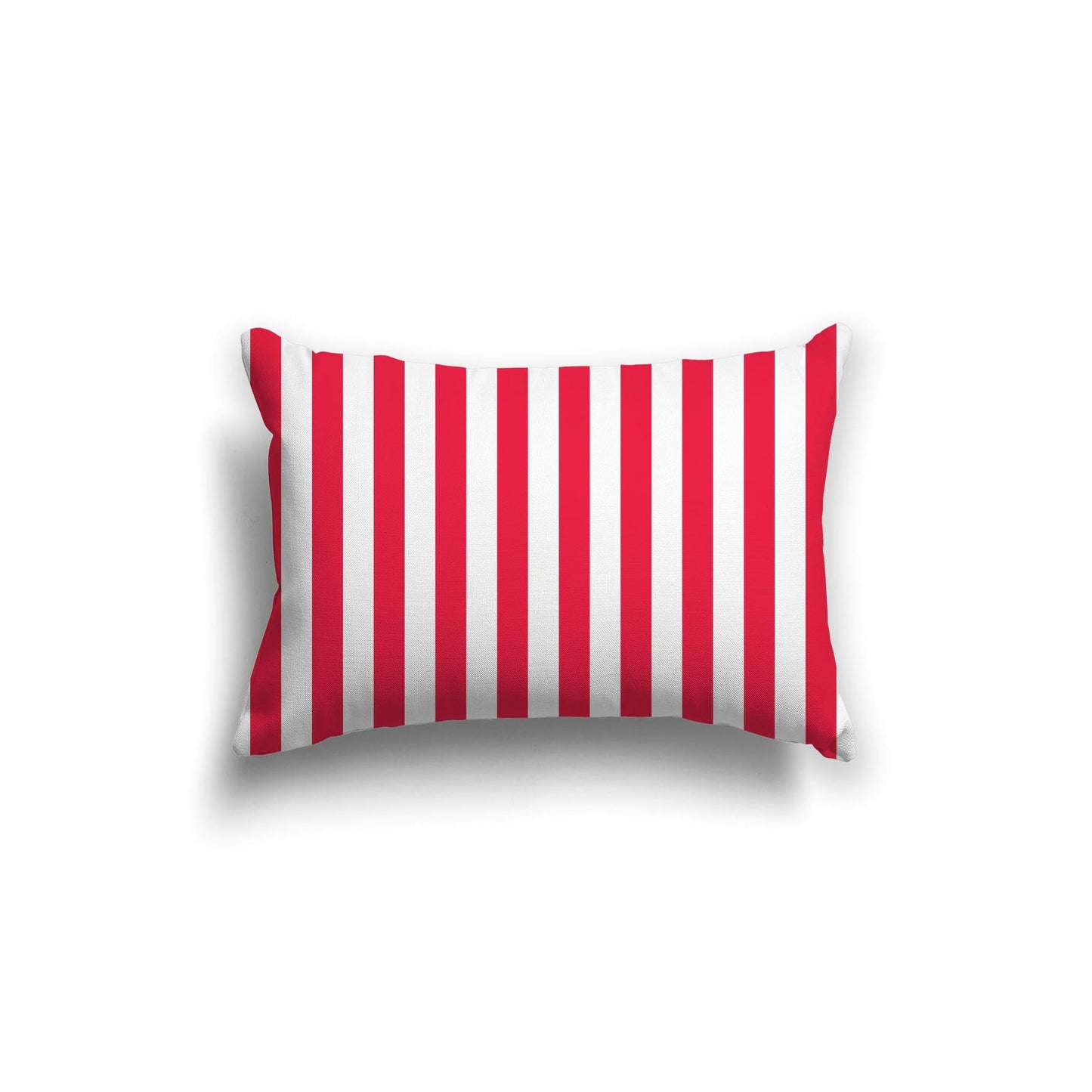 Off-White Cotton Canvas Cushion Covers with Red Bars on Front, CACU-CC-1330-051, 51 x 36 cm, 20 x 14 inches