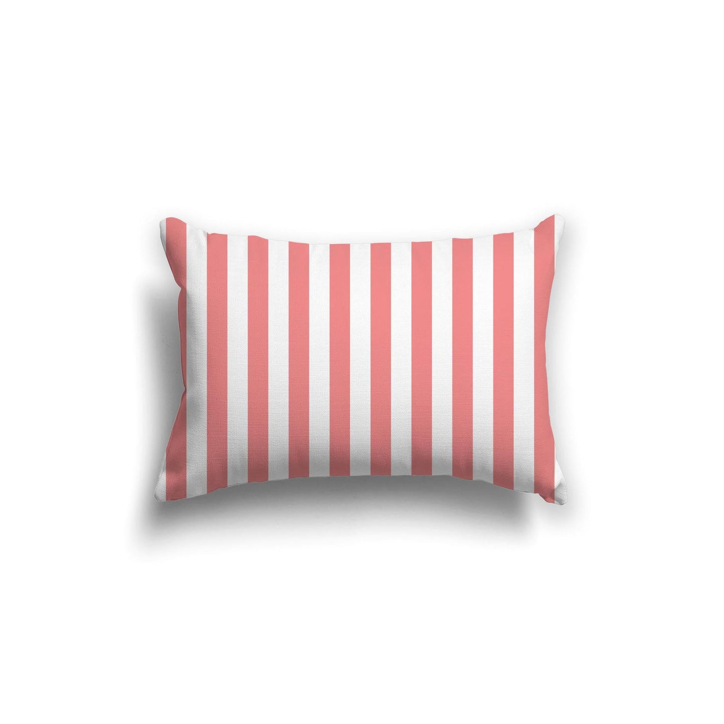 Off-White Cotton Canvas Cushion Covers with Pink Bars on Front, CACU-CC-1340-051, 51 x 36 cm, 20 x 14 inches