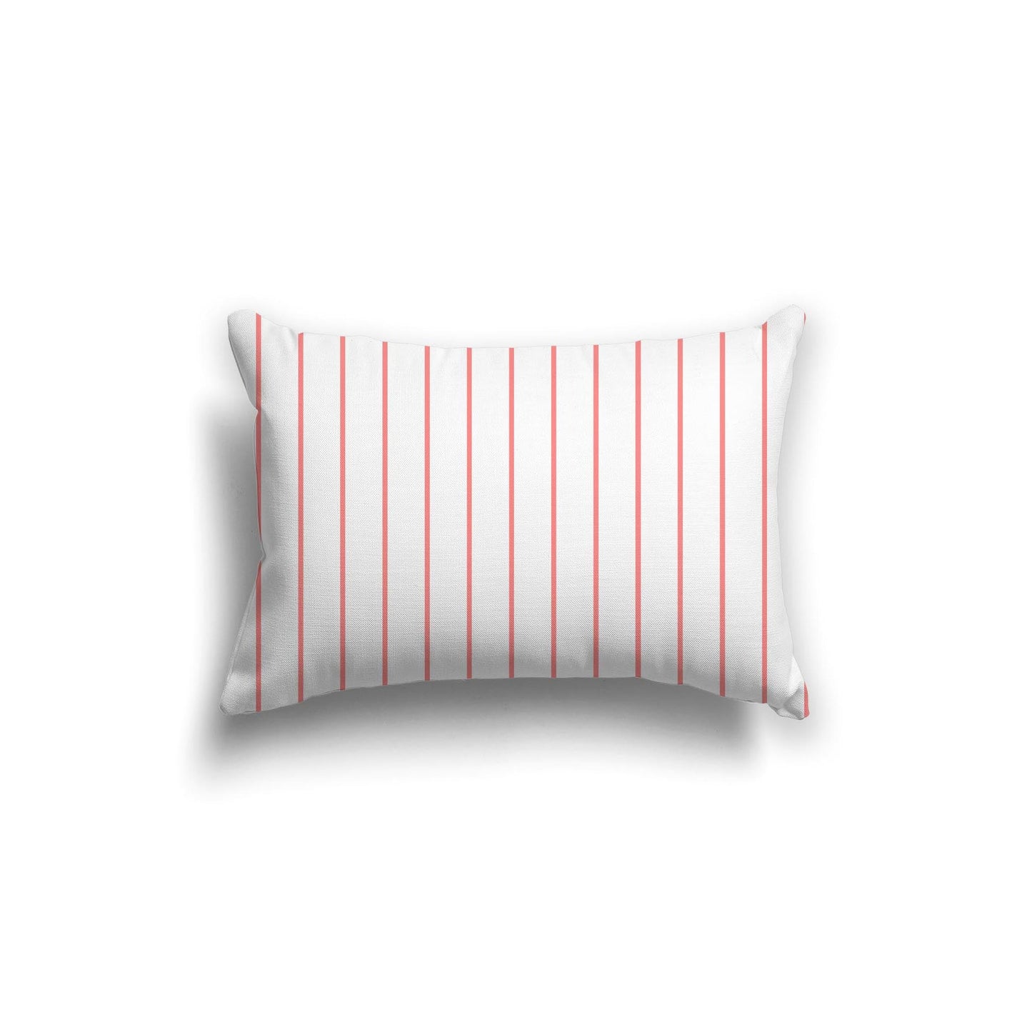 Off-White Cotton Canvas Cushion Covers with Fine Pink Stripes on Front, CACU-CC-1340-151, 51 x 36 cm, 20 x 14 inches