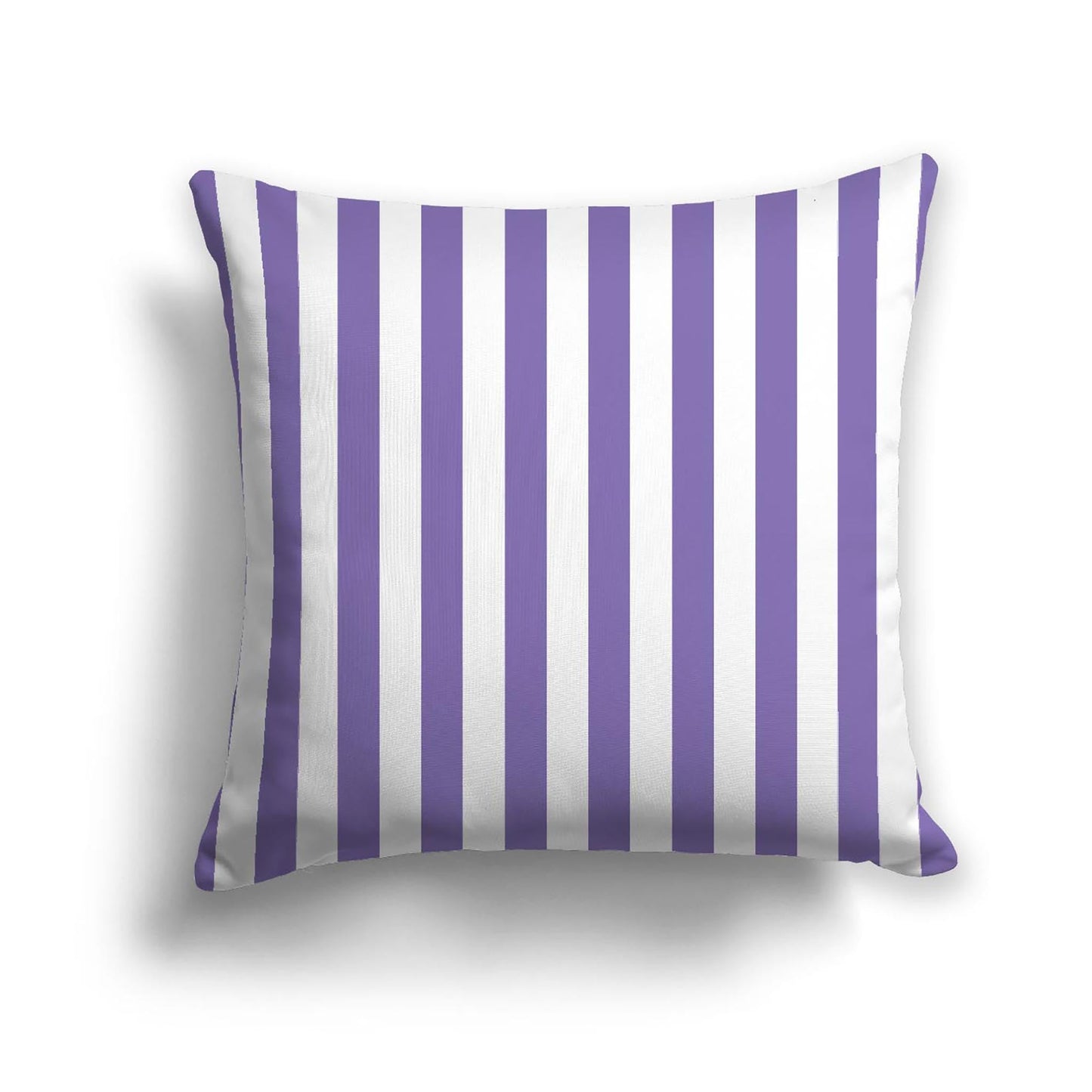Off-White Cotton Canvas Cushion Covers with Purple Bars on Front, CACU-CC-1350-051