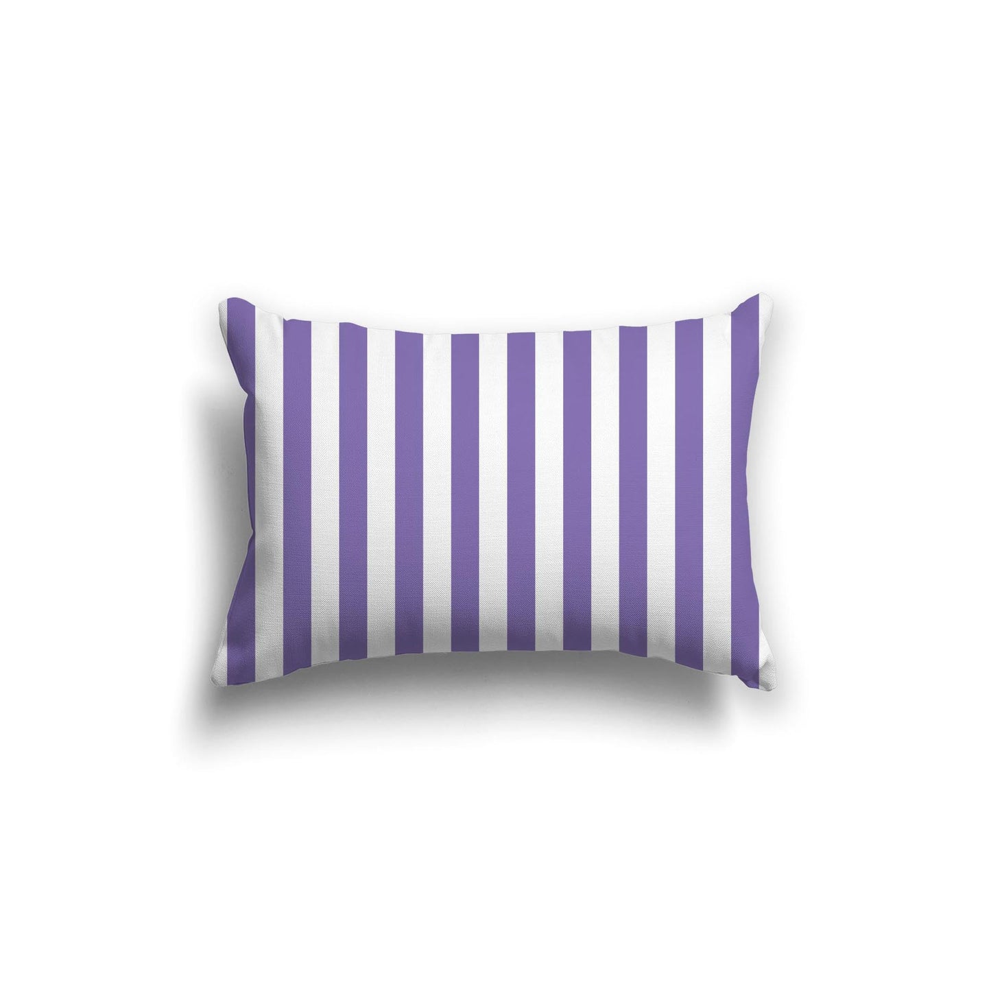 Off-White Cotton Canvas Cushion Covers with Purple Bars on Front, CACU-CC-1350-051, 51 x 36 cm, 20 x 14 inches