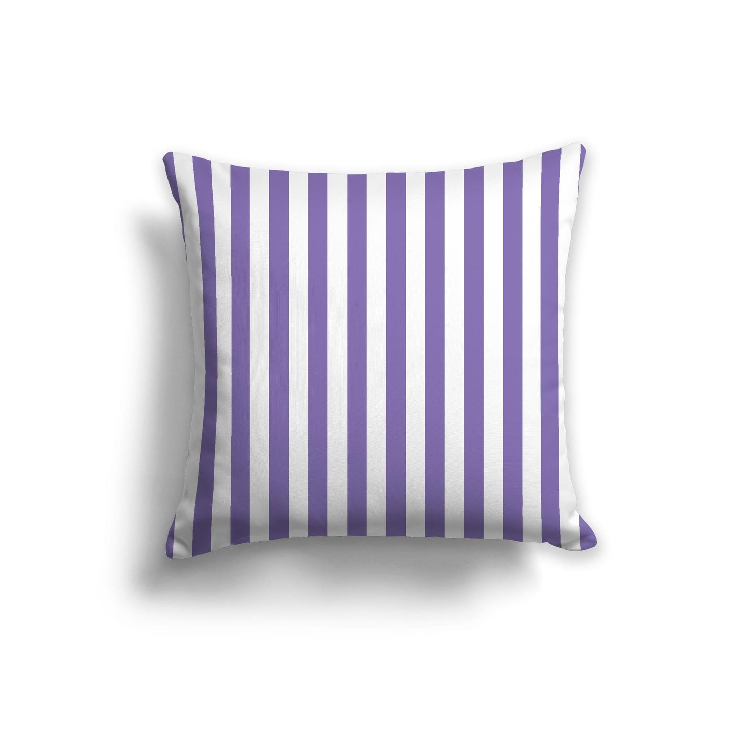 Off-White Cotton Canvas Cushion Covers with Purple Bars on Front, CACU-CC-1350-051, 56 x 56 cm, 22 x 22 inches
