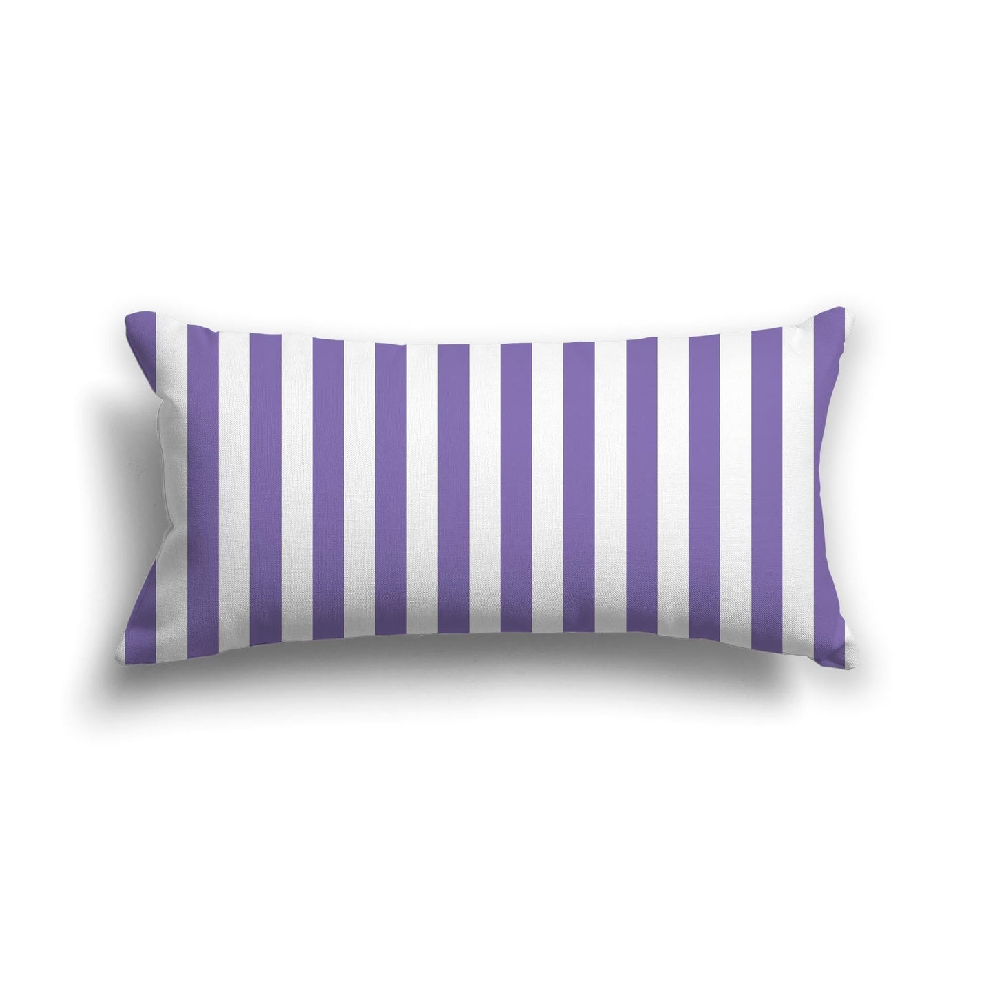 Off-White Cotton Canvas Cushion Covers with Purple Bars on Front, CACU-CC-1350-051, 61 x 30 cm, 24 x 12 inches