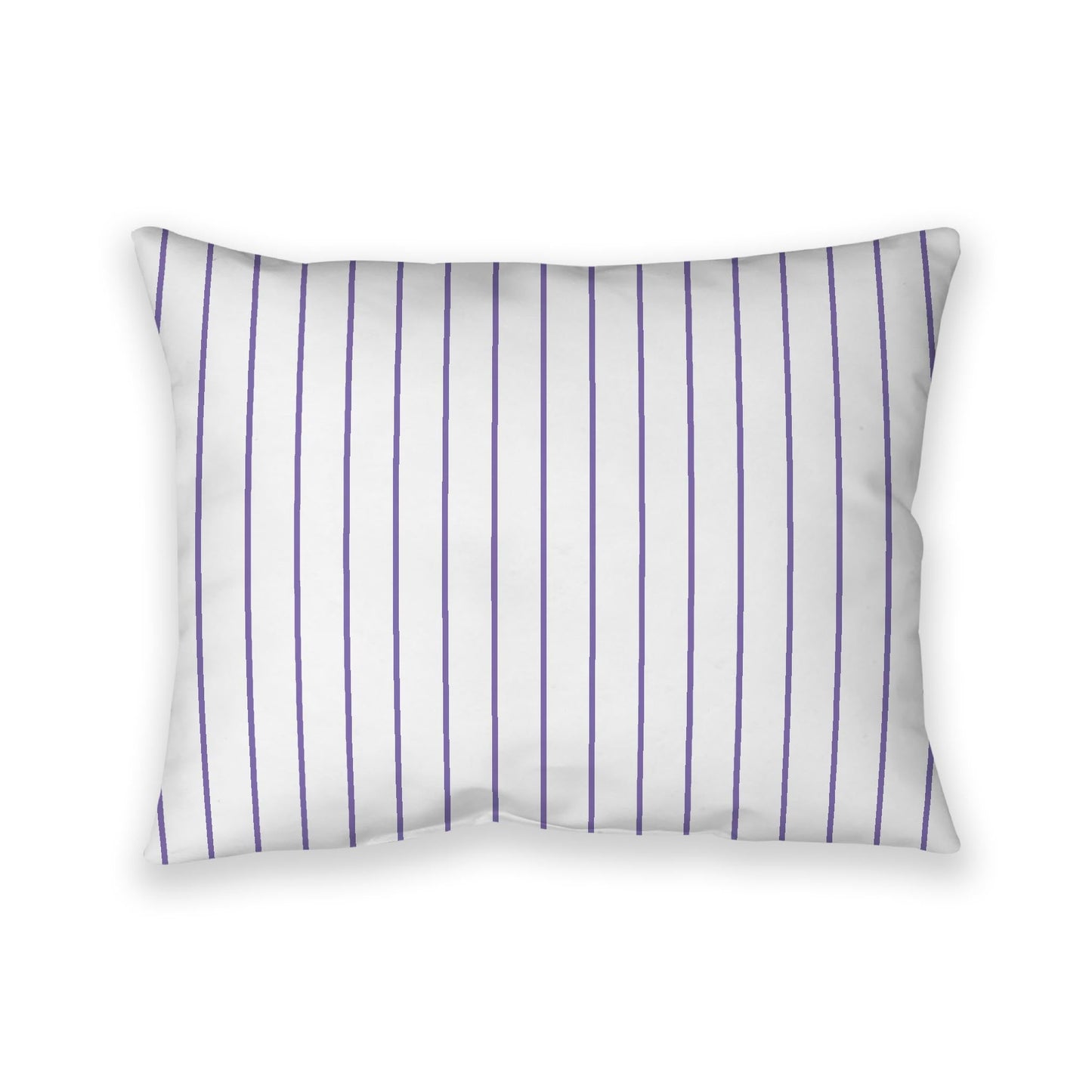 Off-White Cotton Canvas Cushion Covers with Fine Purple Stripes on Front, CACU-CC-1350-151, 66 x 51 cm, 26 x 20 inches