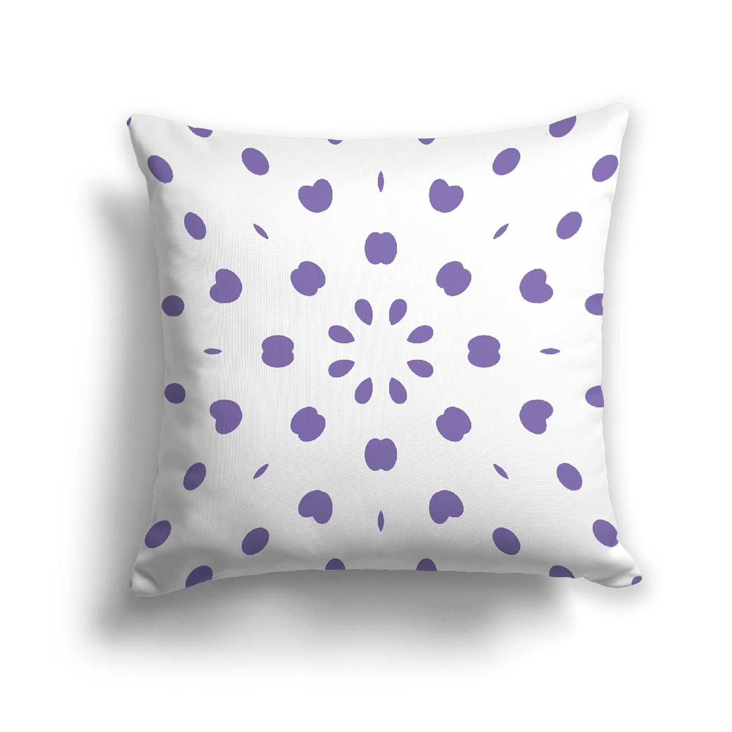 Off-White Cotton Canvas Cushion Covers with Purple Burst Pattern on Front, CACU-CC-1350-231