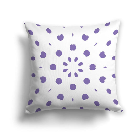 Off-White Cotton Canvas Cushion Covers with Purple Burst Pattern on Front, CACU-CC-1350-231