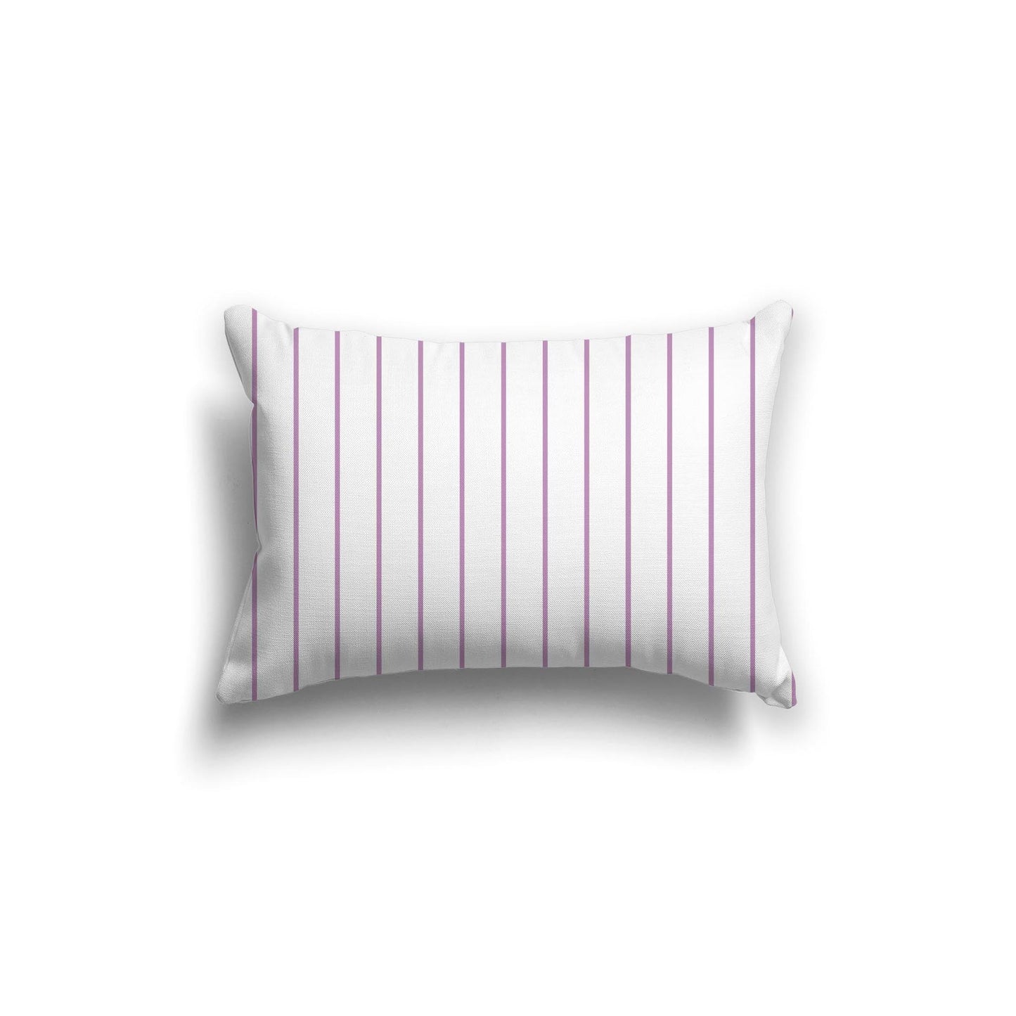 Off-White Cotton Canvas Cushion Covers with Fine Mauve Stripes on Front, CACU-CC-1360-151, 51 x 36 cm, 20 x 14 inches