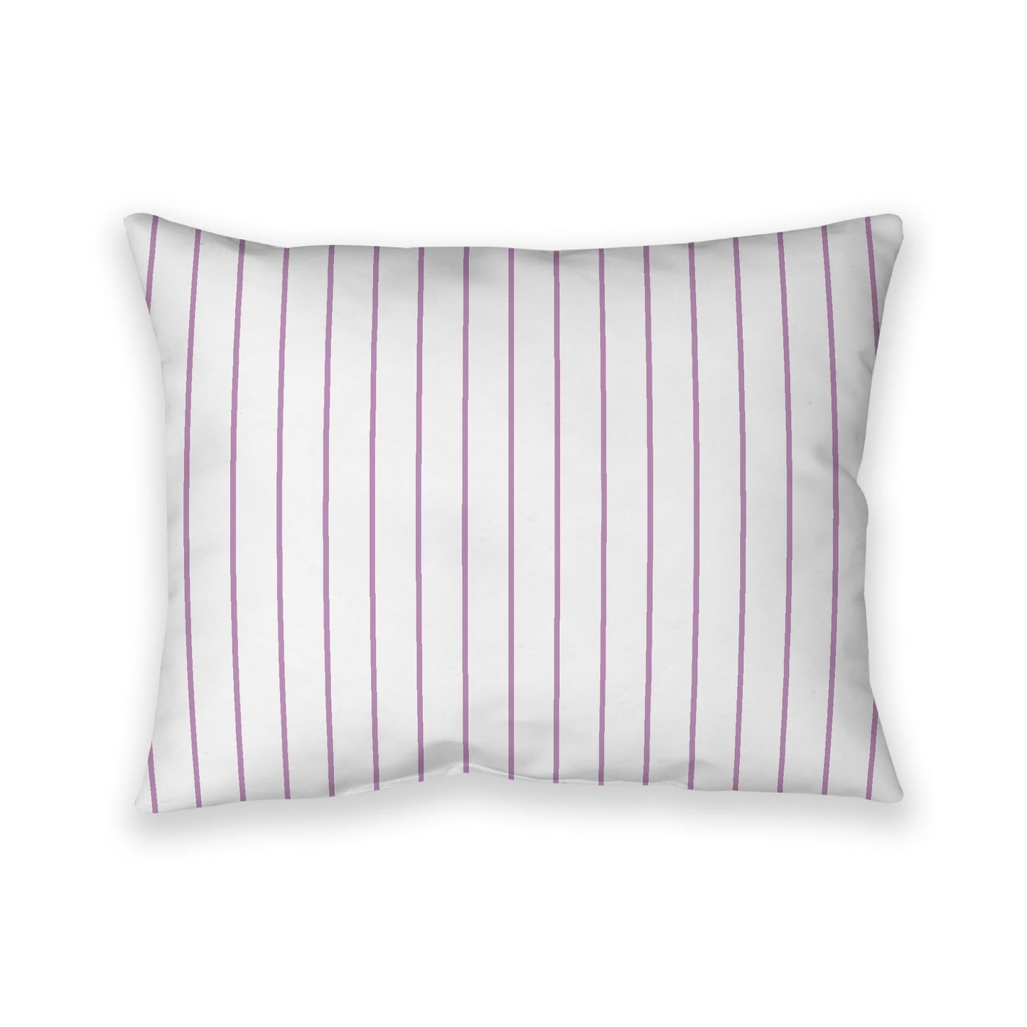 Off-White Cotton Canvas Cushion Covers with Fine Mauve Stripes on Front, CACU-CC-1360-151, 66 x 51 cm, 26 x 20 inches