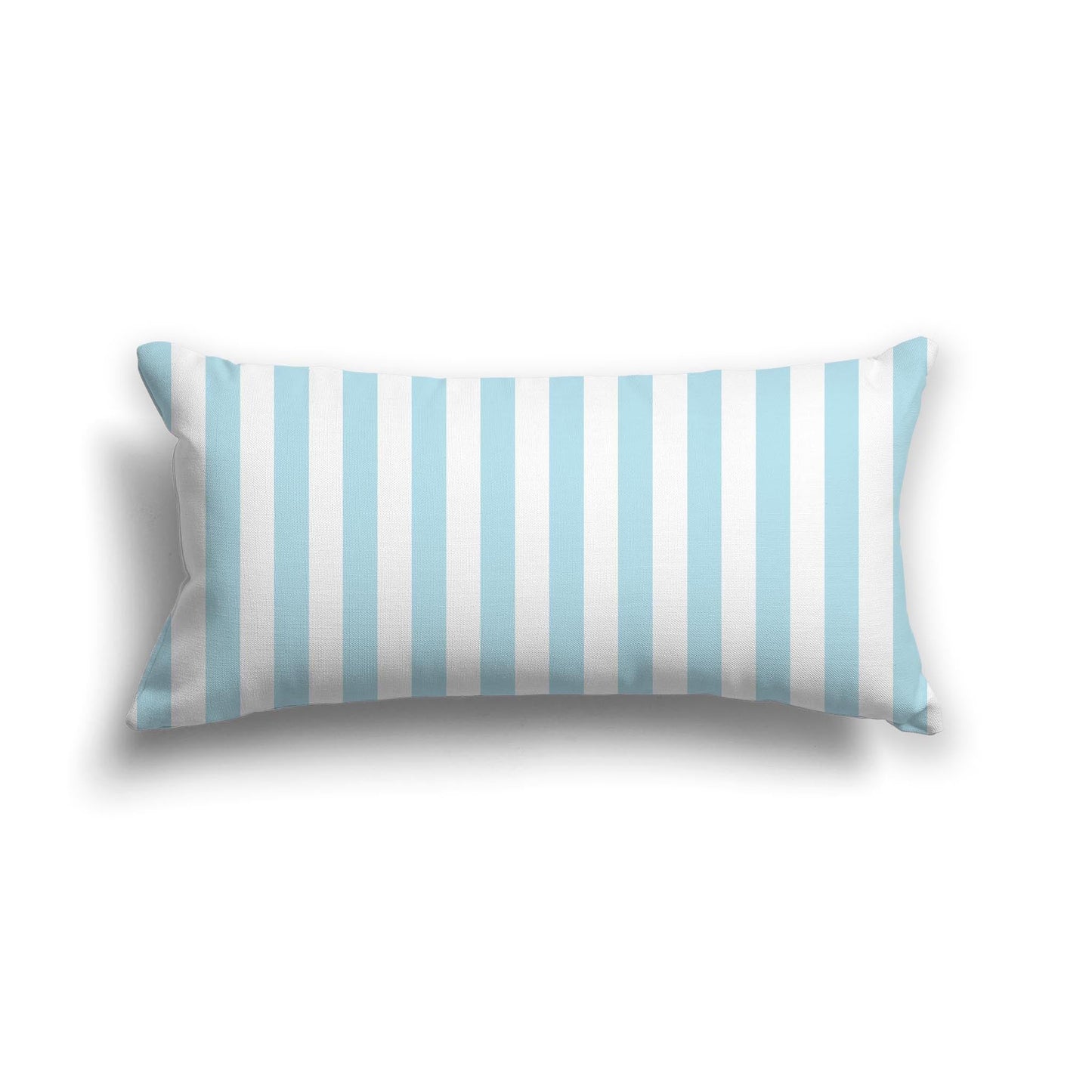 Off-White Cotton Canvas Cushion Covers with Blue Bars on Front, CACU-CC-1370-051, 61 x 30 cm, 24 x 12 inches
