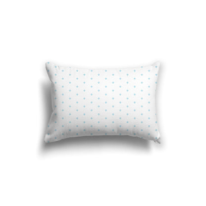 Off-White Cotton Canvas Cushion Covers with Fine Blue Diamonds on Front, CACU-CC-1370-111, 51 x 36 cm, 20 x 14 inches