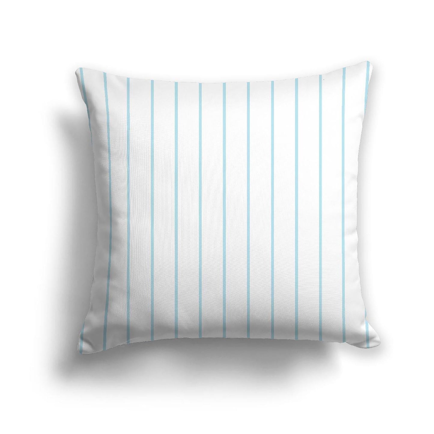 Off-White Cotton Canvas Cushion Covers with Fine Blue Stripes on Front, CACU-CC-1370-151