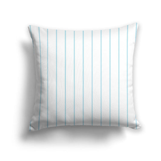 Off-White Cotton Canvas Cushion Covers with Fine Blue Stripes on Front, CACU-CC-1370-151