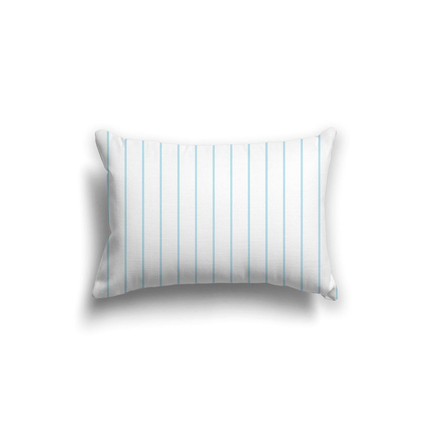 Off-White Cotton Canvas Cushion Covers with Fine Blue Stripes on Front, CACU-CC-1370-151, 51 x 36 cm, 20 x 14 inches