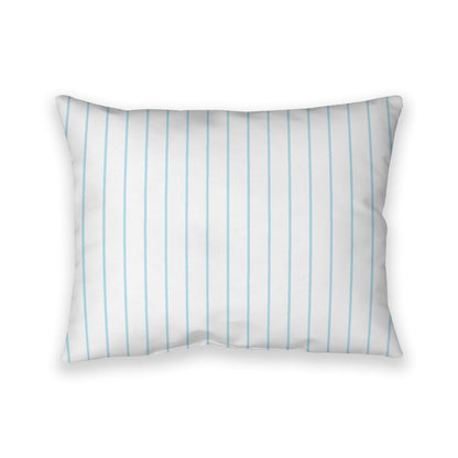Off-White Cotton Canvas Cushion Covers with Fine Blue Stripes on Front, CACU-CC-1370-151, 66 x 51 cm, 26 x 20 inches