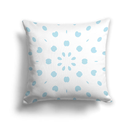Off-White Cotton Canvas Cushion Covers with Blue Burst Pattern on Front, CACU-CC-1370-231