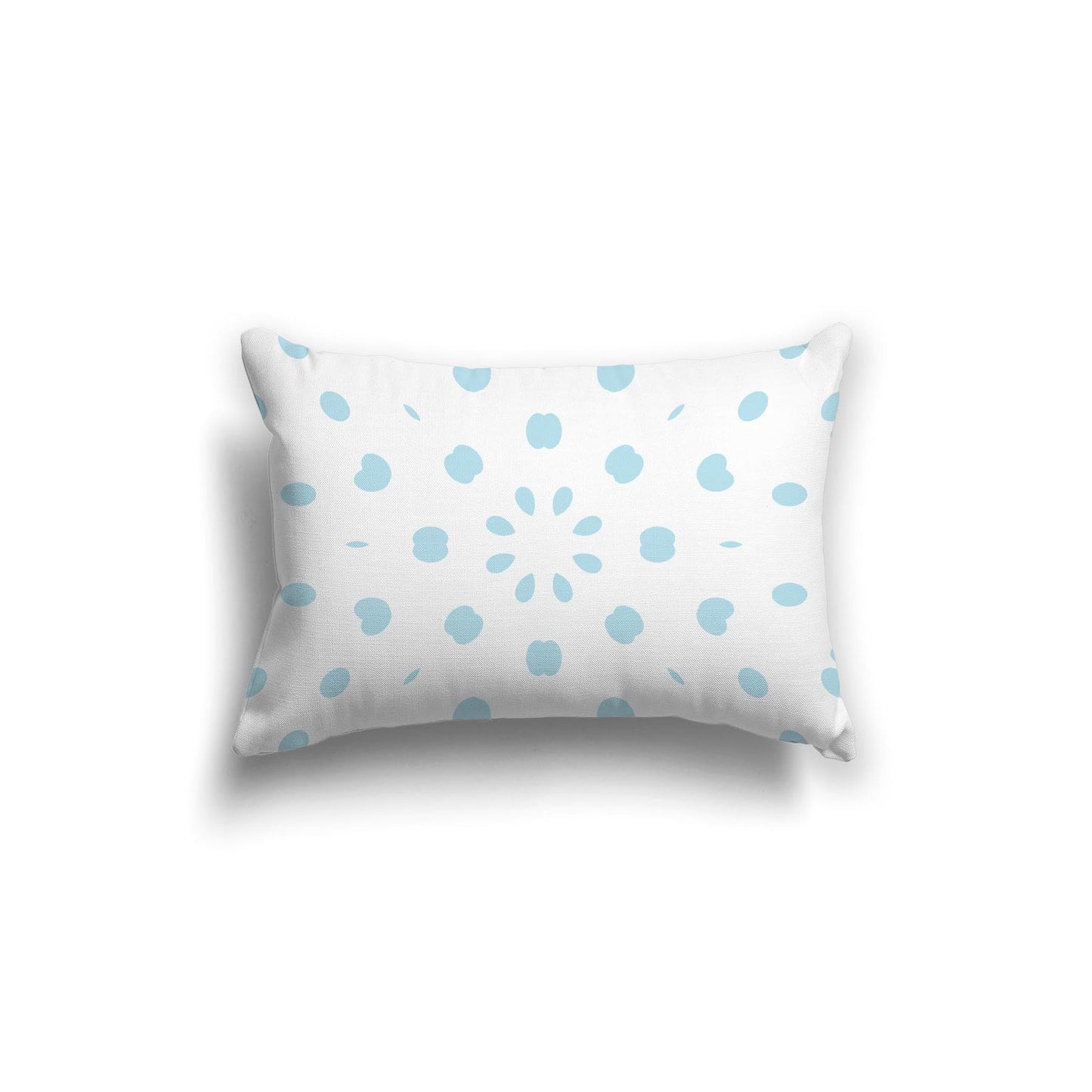 Off-White Cotton Canvas Cushion Covers with Blue Burst Pattern on Front, CACU-CC-1370-231, 51 x 36 cm, 20 x 14 inches
