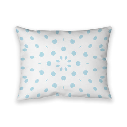 Off-White Cotton Canvas Cushion Covers with Blue Burst Pattern on Front, CACU-CC-1370-231, 66 x 51 cm, 26 x 20 inches