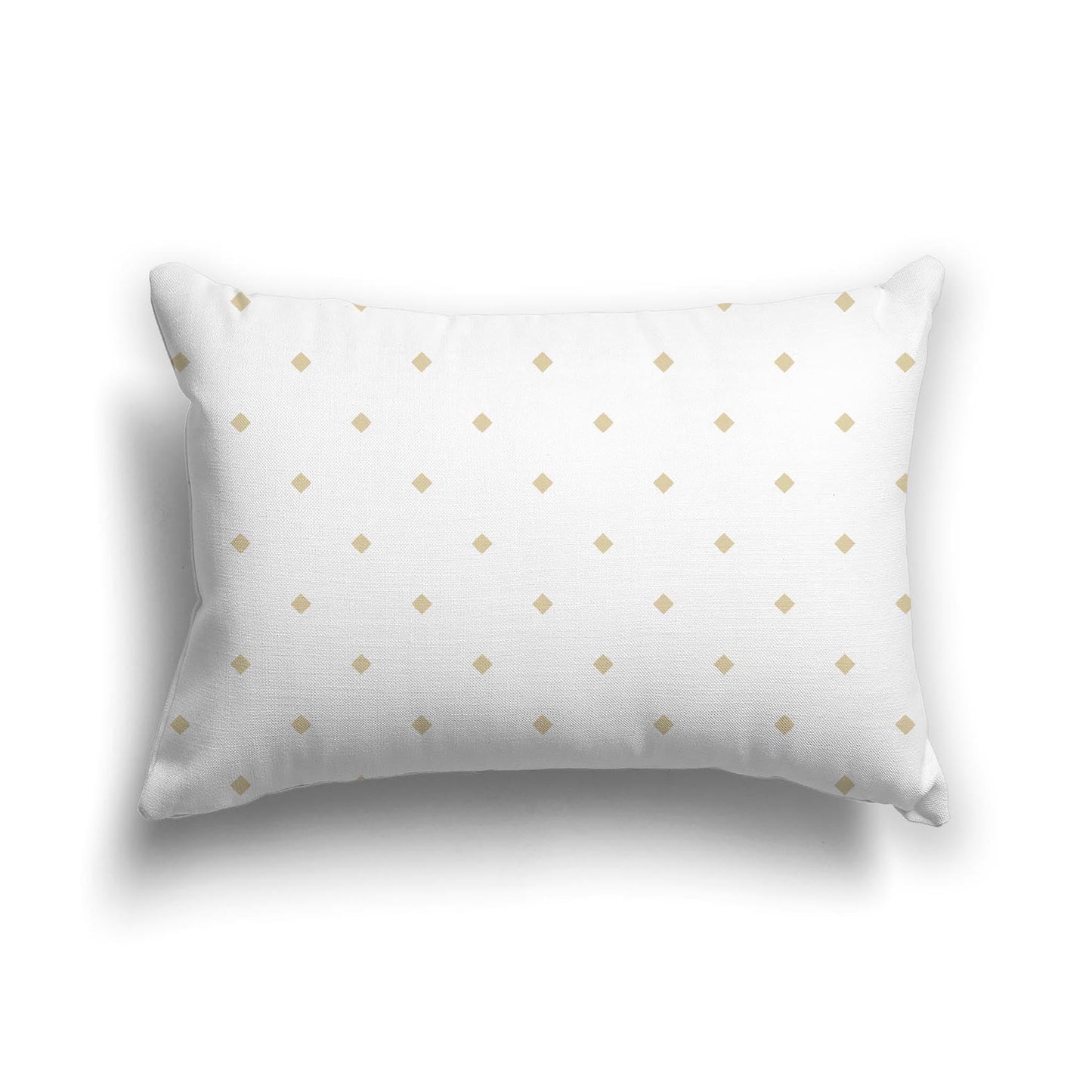 Off-White Cotton Canvas Cushion Covers with Desert Sand Diamonds on Front, CACU-CC-1371-101, 51 x 36 cm, 20 x 14 inches
