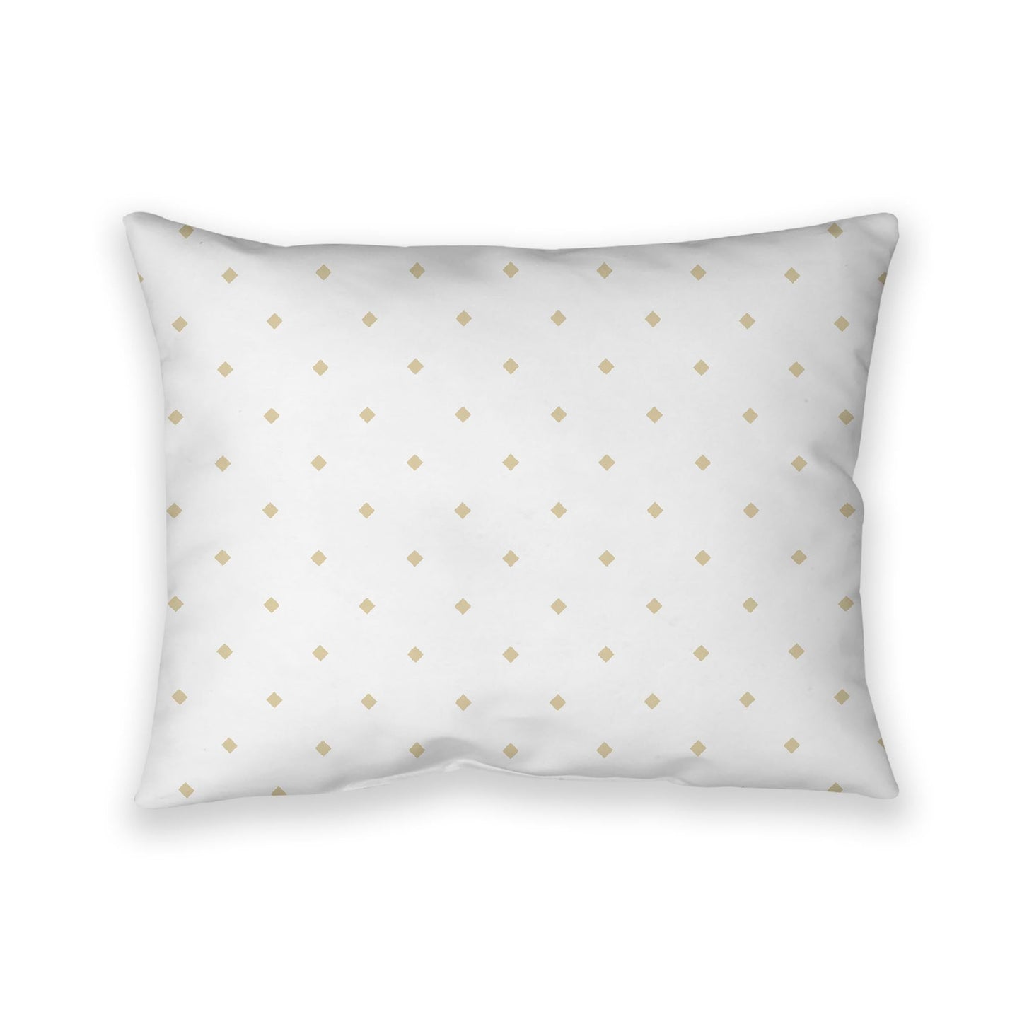 Off-White Cotton Canvas Cushion Covers with Desert Sand Diamonds on Front, CACU-CC-1371-101, 66 x 51 cm, 26 x 20 inches