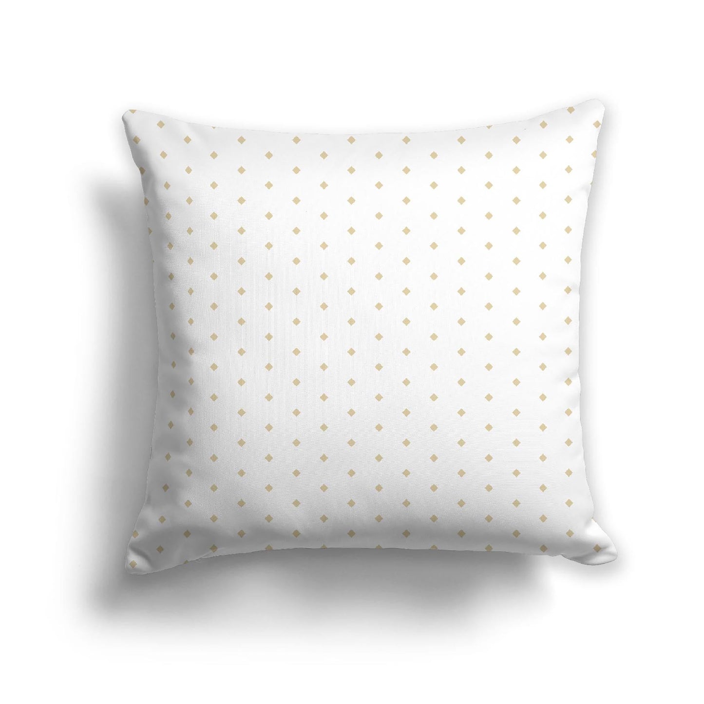Off-White Cotton Canvas Cushion Covers with Fine Desert Sand Diamonds on Front, CACU-CC-1371-111, 56 x 56 cm, 22 x 22 inches