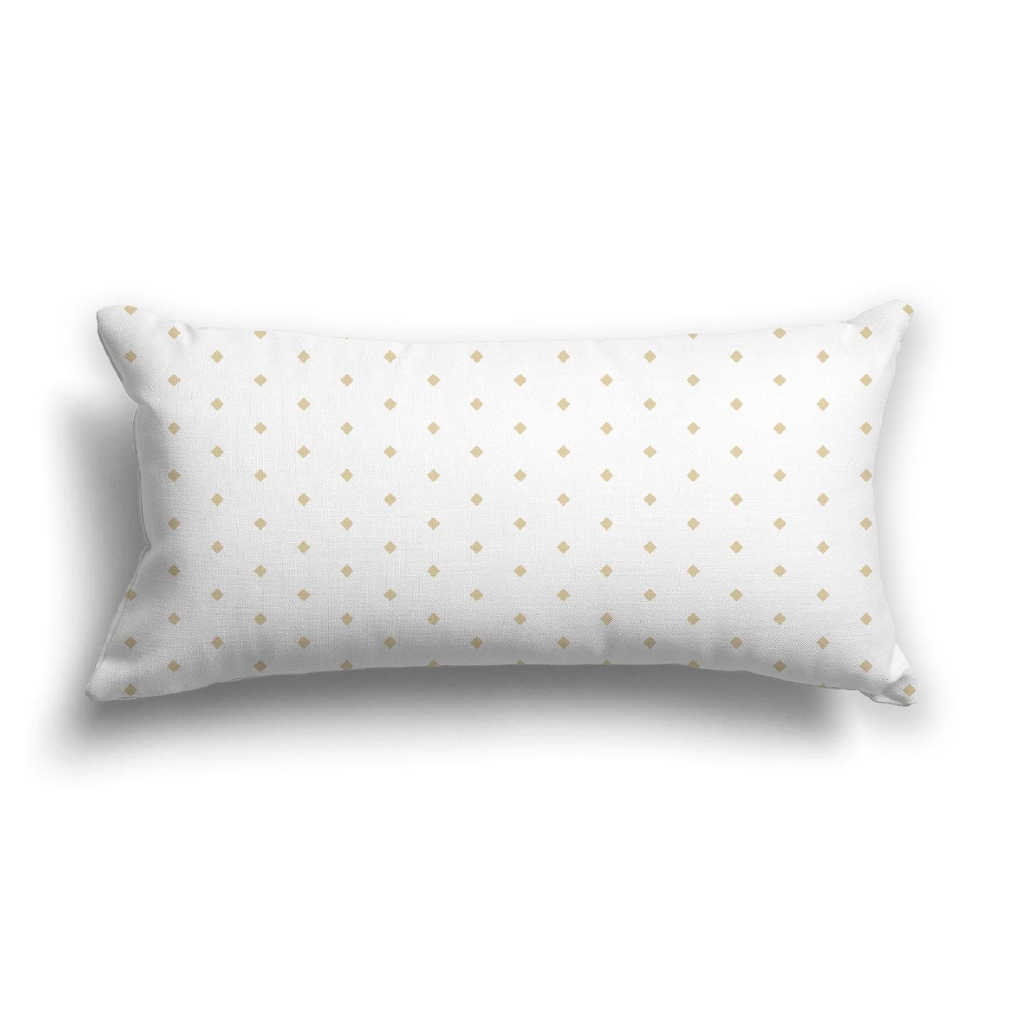 Off-White Cotton Canvas Cushion Covers with Fine Desert Sand Diamonds on Front, CACU-CC-1371-111, 61 x 30 cm, 24 x 12 inches