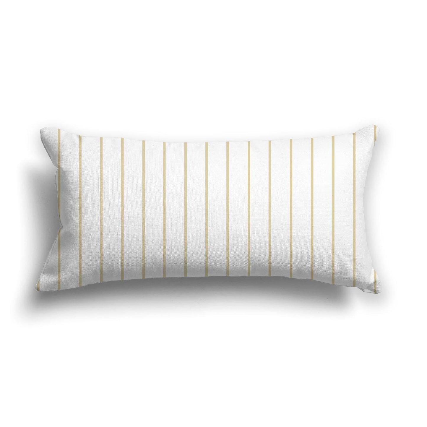Off-White Cotton Canvas Cushion Covers with Fine Desert Sand Stripes on Front, CACU-CC-1371-151, 61 x 30 cm, 24 x 12 inches
