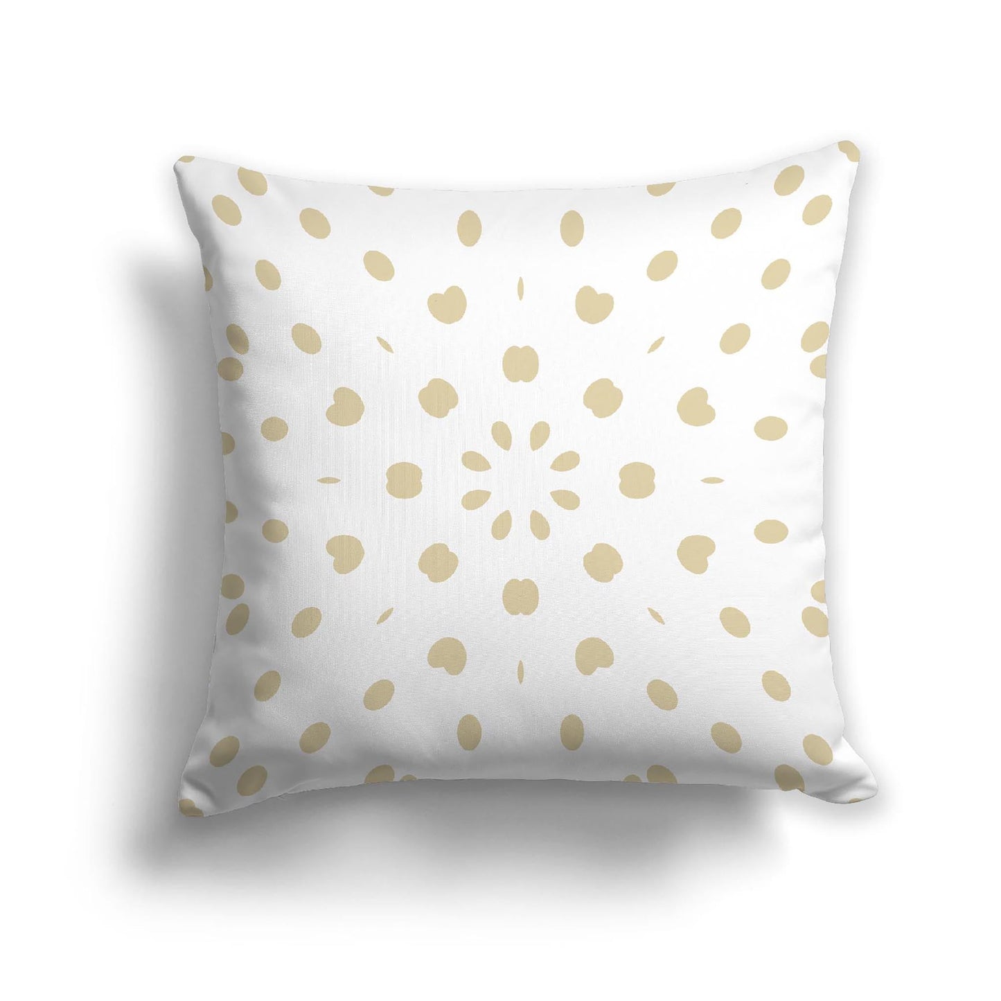 Off-White Cotton Canvas Cushion Covers with Desert Sand Burst Pattern on Front, CACU-CC-1371-231, 56 x 56 cm, 22 x 22 inches