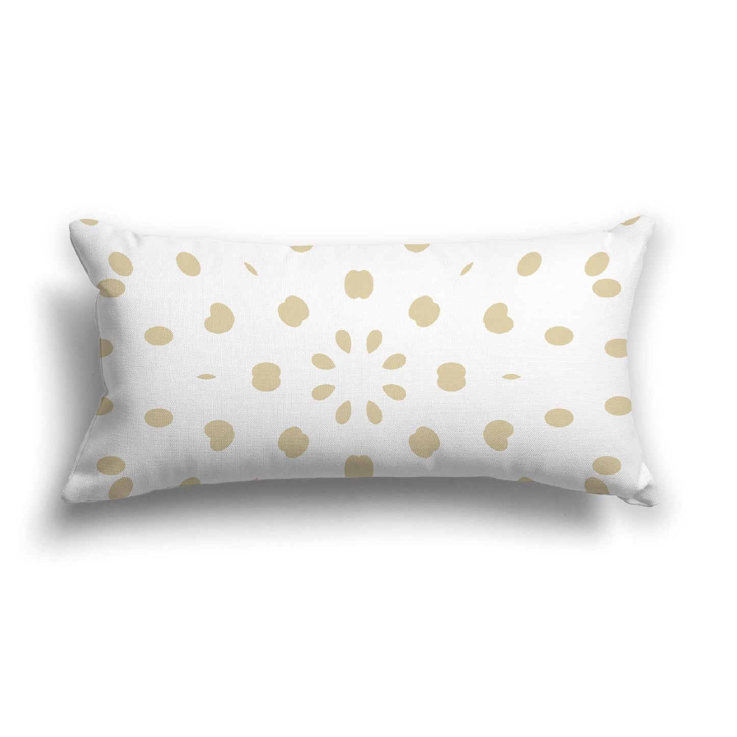 Off-White Cotton Canvas Cushion Covers with Desert Sand Burst Pattern on Front, CACU-CC-1371-231, 61 x 30 cm, 24 x 12 inches
