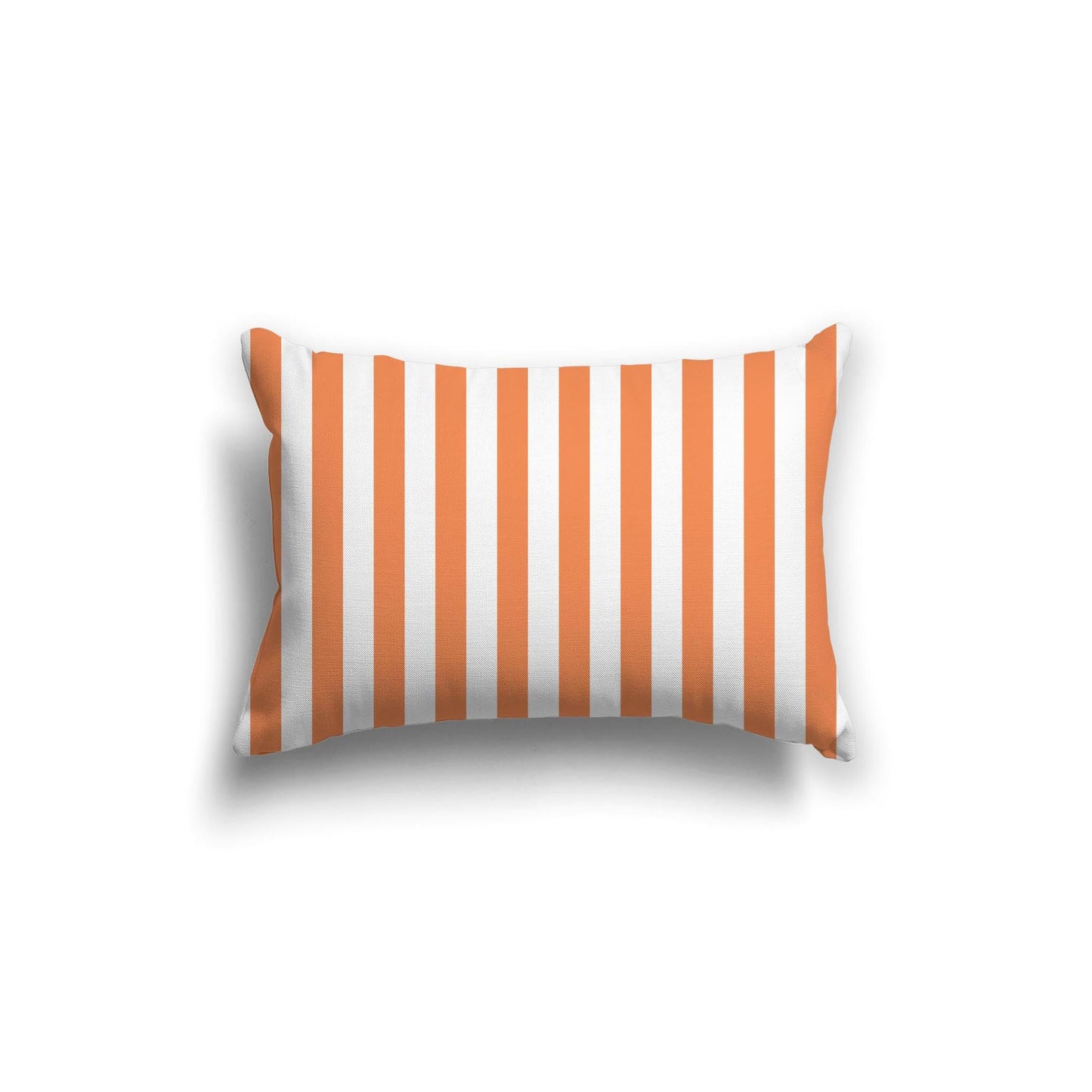 Off-White Cotton Canvas Cushion Covers with Orange Bars on Front, CACU-CC-1380-051, 51 x 36 cm, 20 x 14 inches