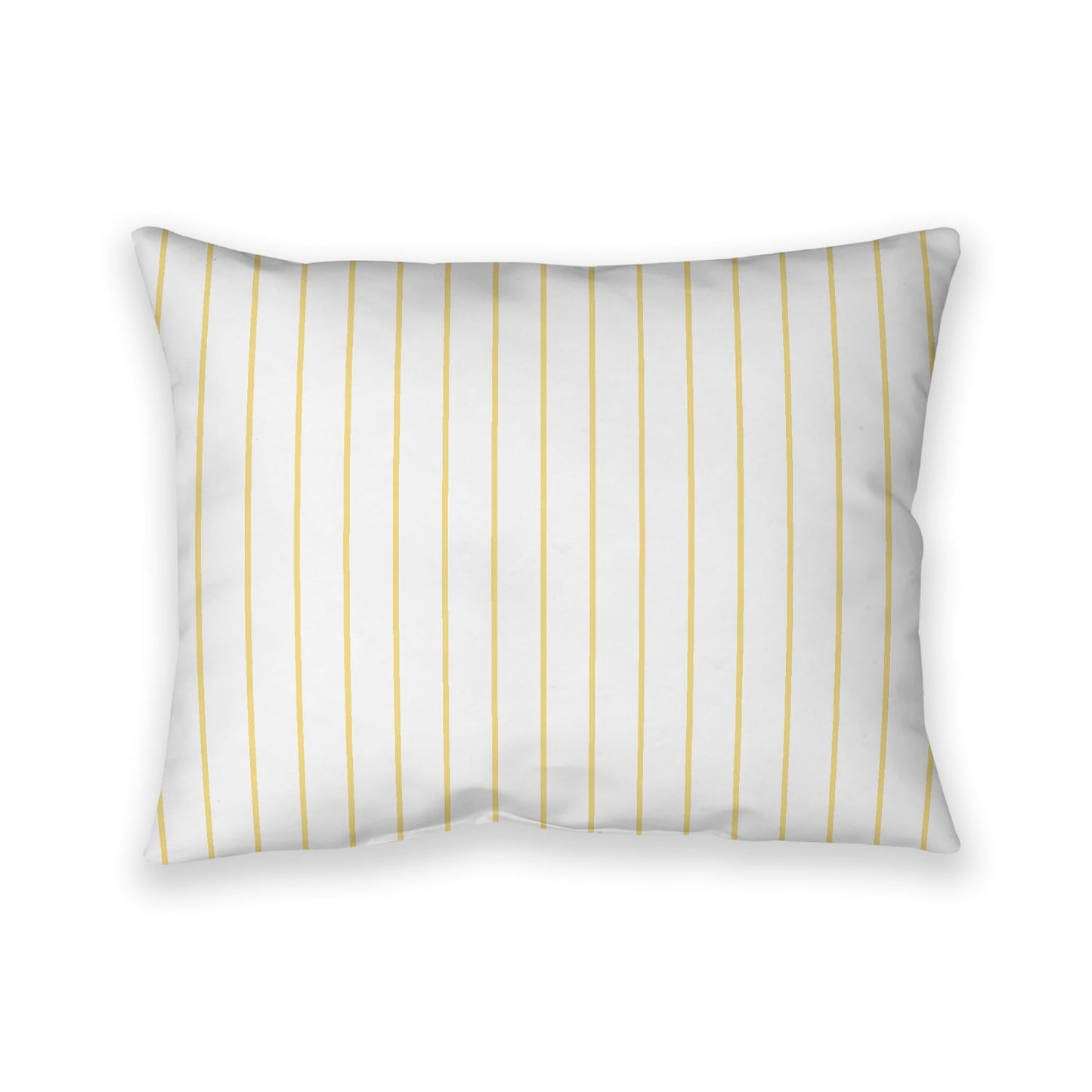 Off-White Cotton Canvas Cushion Covers with Fine Yellow Stripes on Front, CACU-CC-1381-151, 66 x 51 cm, 26 x 20 inches