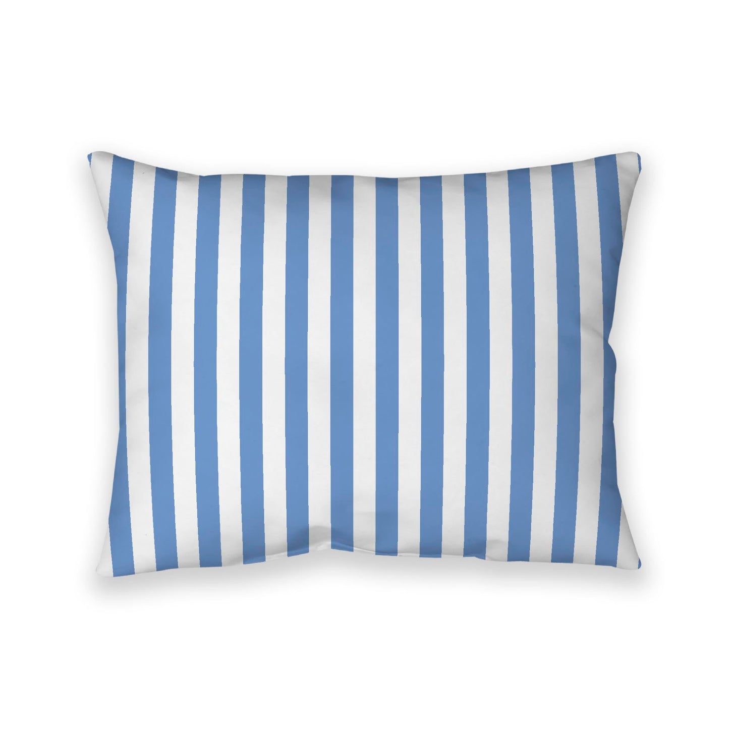 Off-White Cotton Canvas Cushion Covers with Blue Bars on Front, CACU-CC-1400-051, 66 x 51 cm, 26 x 20 inches