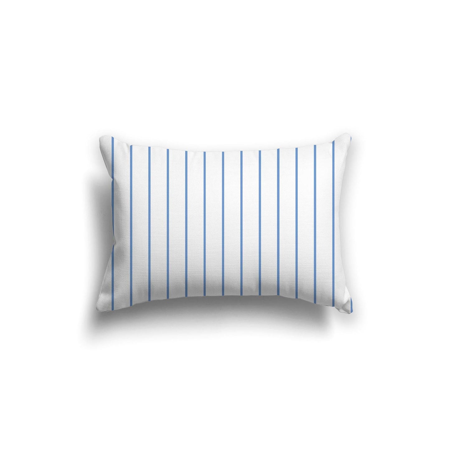 Off-White Cotton Canvas Cushion Covers with Fine Blue Stripes on Front, CACU-CC-1400-151, 51 x 36 cm, 20 x 14 inches