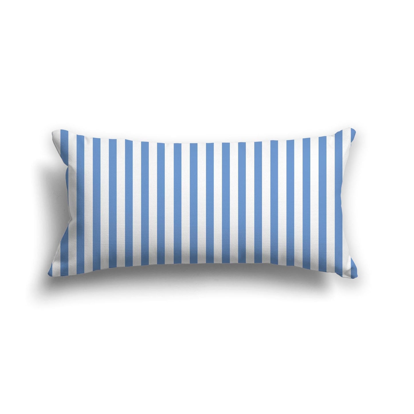 Off-White Cotton Canvas Cushion Covers with Thin Blue Bars on Front, CACU-CC-1400-241, 61 x 30 cm, 24 x 12 inches