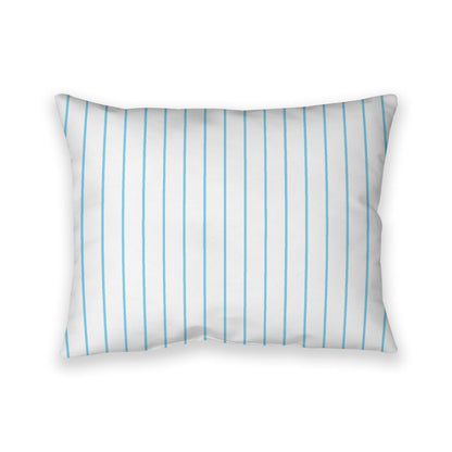 Off-White Cotton Canvas Cushion Covers with Fine Blue Stripes on Front, CACU-CC-1430-151, 66 x 51 cm, 26 x 20 inches