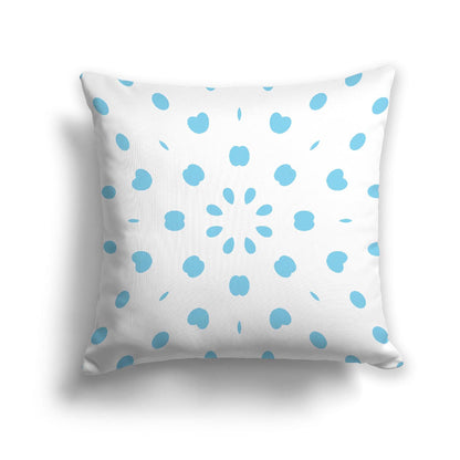 Off-White Cotton Canvas Cushion Covers with Blue Burst Pattern on Front, CACU-CC-1430-231