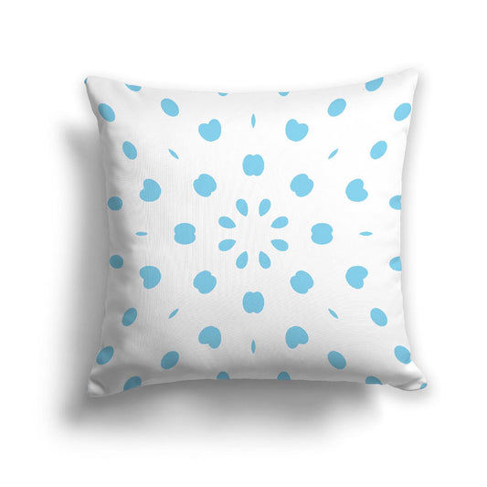 Off-White Cotton Canvas Cushion Covers with Blue Burst Pattern on Front, CACU-CC-1430-231
