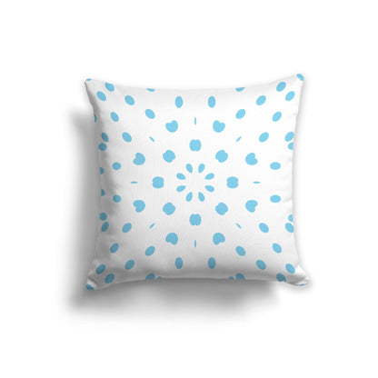 Off-White Cotton Canvas Cushion Covers with Blue Burst Pattern on Front, CACU-CC-1430-231, 56 x 56 cm, 22 x 22 inches
