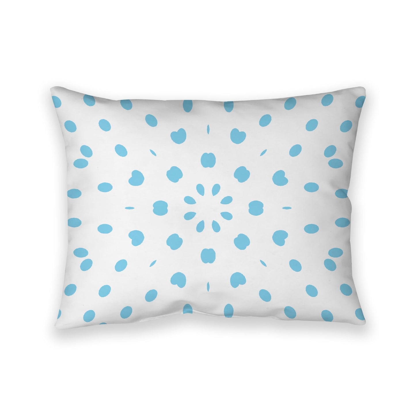 Off-White Cotton Canvas Cushion Covers with Blue Burst Pattern on Front, CACU-CC-1430-231, 66 x 51 cm, 26 x 20 inches