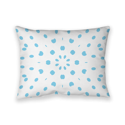 Off-White Cotton Canvas Cushion Covers with Blue Burst Pattern on Front, CACU-CC-1430-231, 66 x 51 cm, 26 x 20 inches