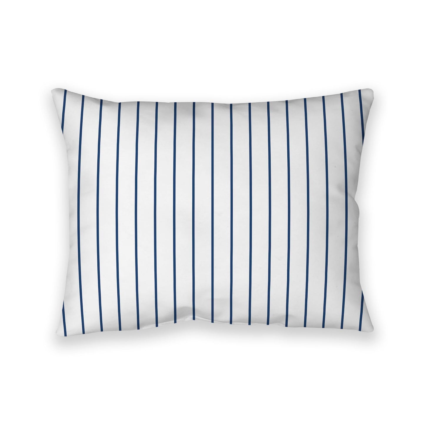 Off-white Cotton Canvas Cushion Covers with Fine Royal Blue Stripes on Front, CACU-CC-1291-151, 66 x 51 cm / 26 x 20 inches