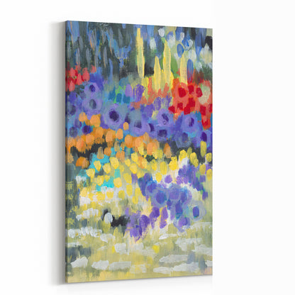 Wildflower Garden #2145-003 Fine Art Stretched Canvas Print - Vertical Right Crop Layout, 1.5-Inch Gallery Wrap