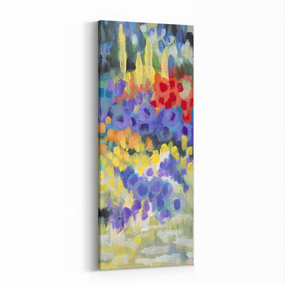 Fine Art Canvas Print - 10x24 12x29 15x36 20x48 25x60 inches | Floral Garden Two in Acrylic, CP3-2145-R