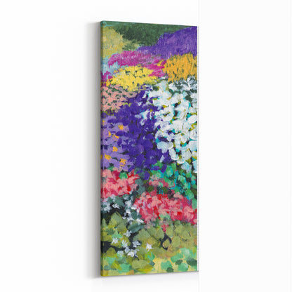 Floral Garden Fine Art Canvas Print | Right Crop | 25 x 60 inches